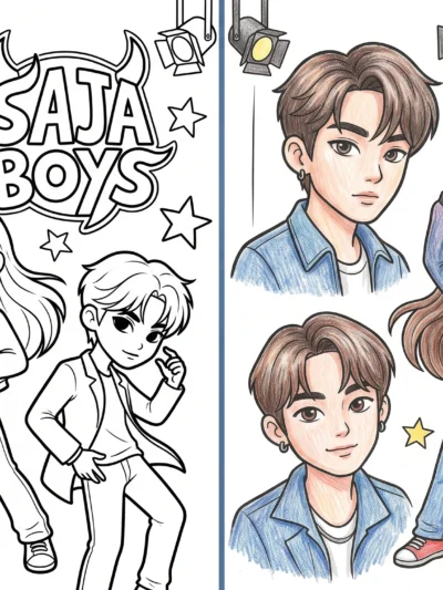 Saja Boys coloring pages