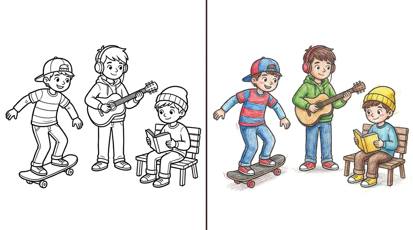 45 Saja Boys Coloring Pages (Free PDFs)