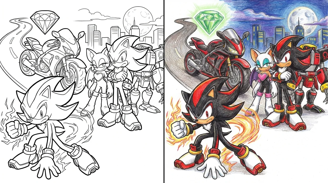 44 Shadow The Hedgehog Coloring Pages (Free PDFs)