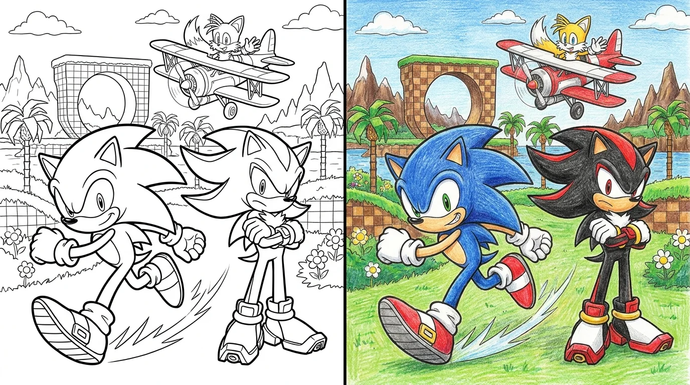 41 Sonic And Shadow Coloring Pages (Free PDFs)