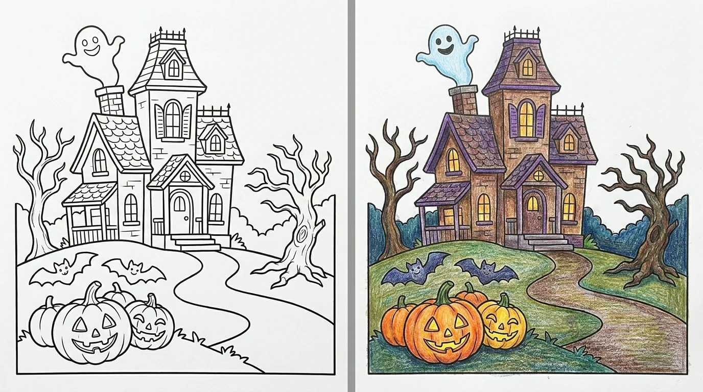 36 Spooky Coloring Pages (Free PDFs)