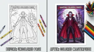 vampire coloring pages