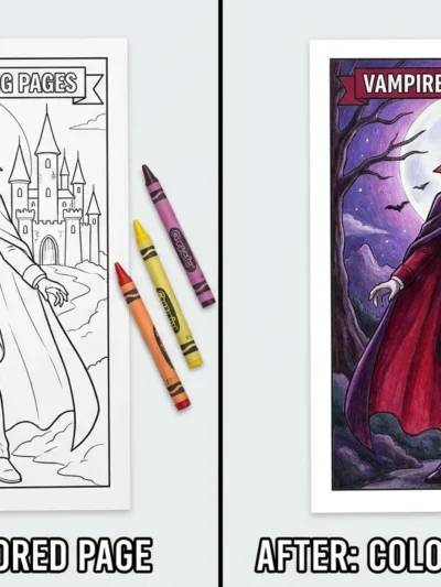 Vampire coloring pages