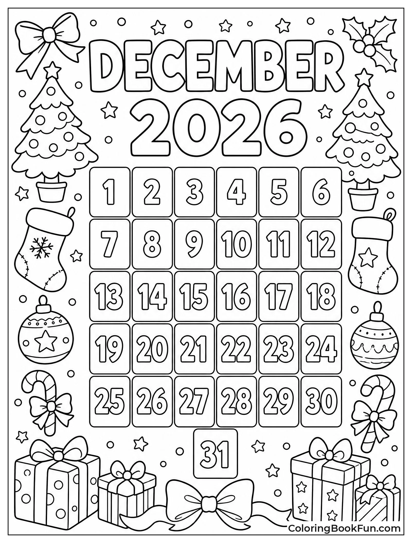 Advent Boxes Filled with Gifts
