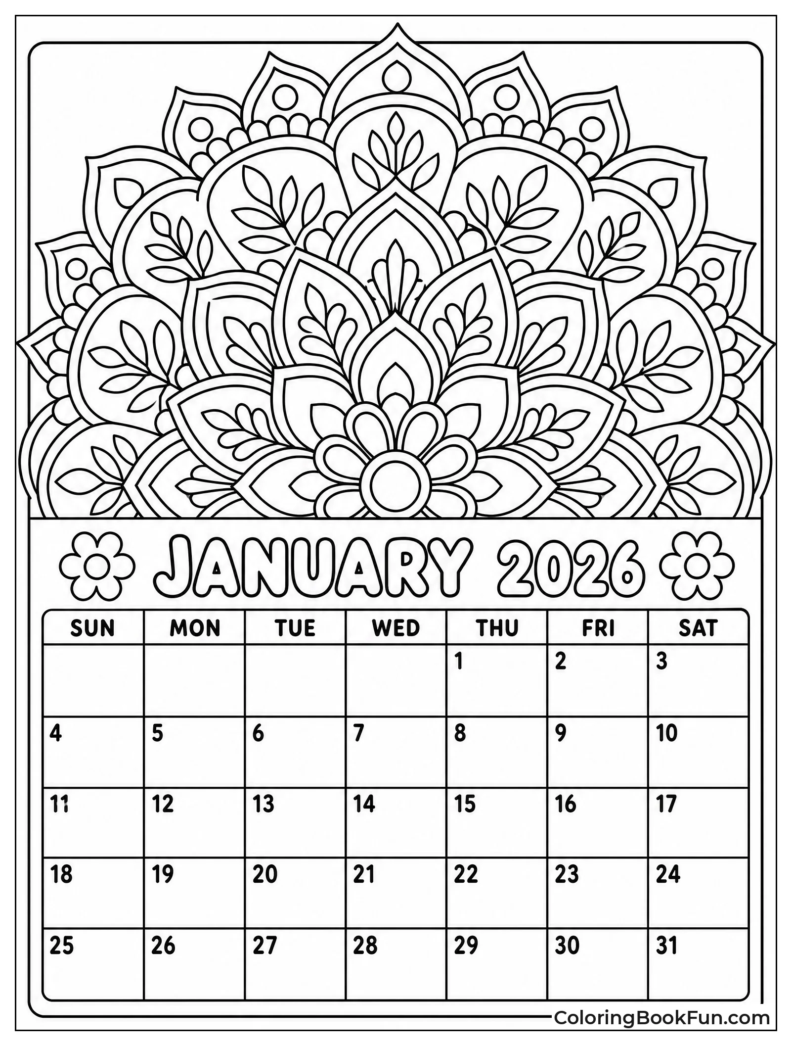 Half Mandala Above the Dates
