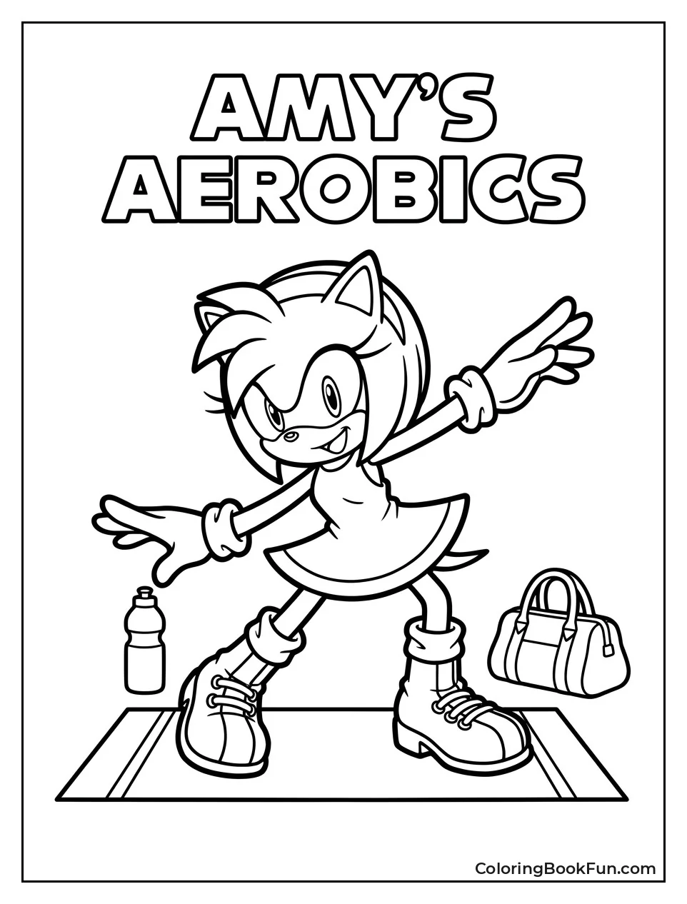Amy Doing Aerobics and Stretches