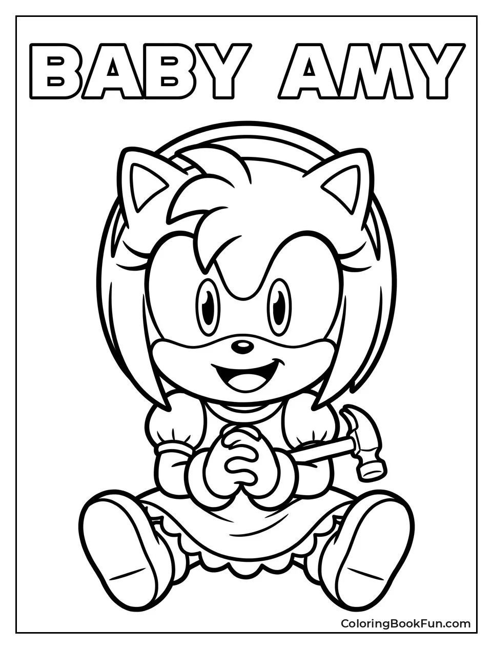 Baby Amy in Pretty Dress