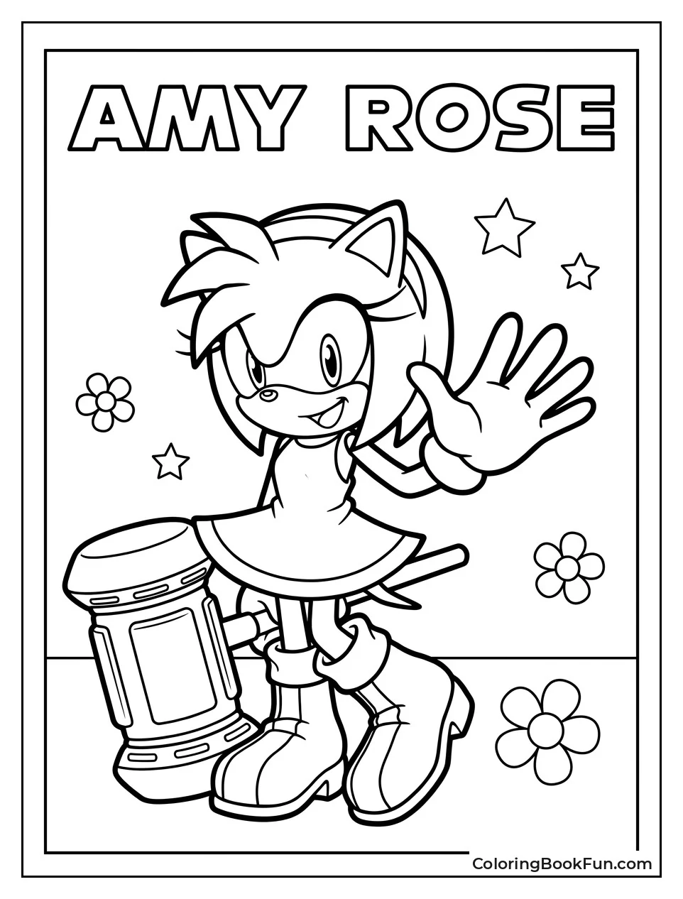 Amy Smiling and Waving Hello