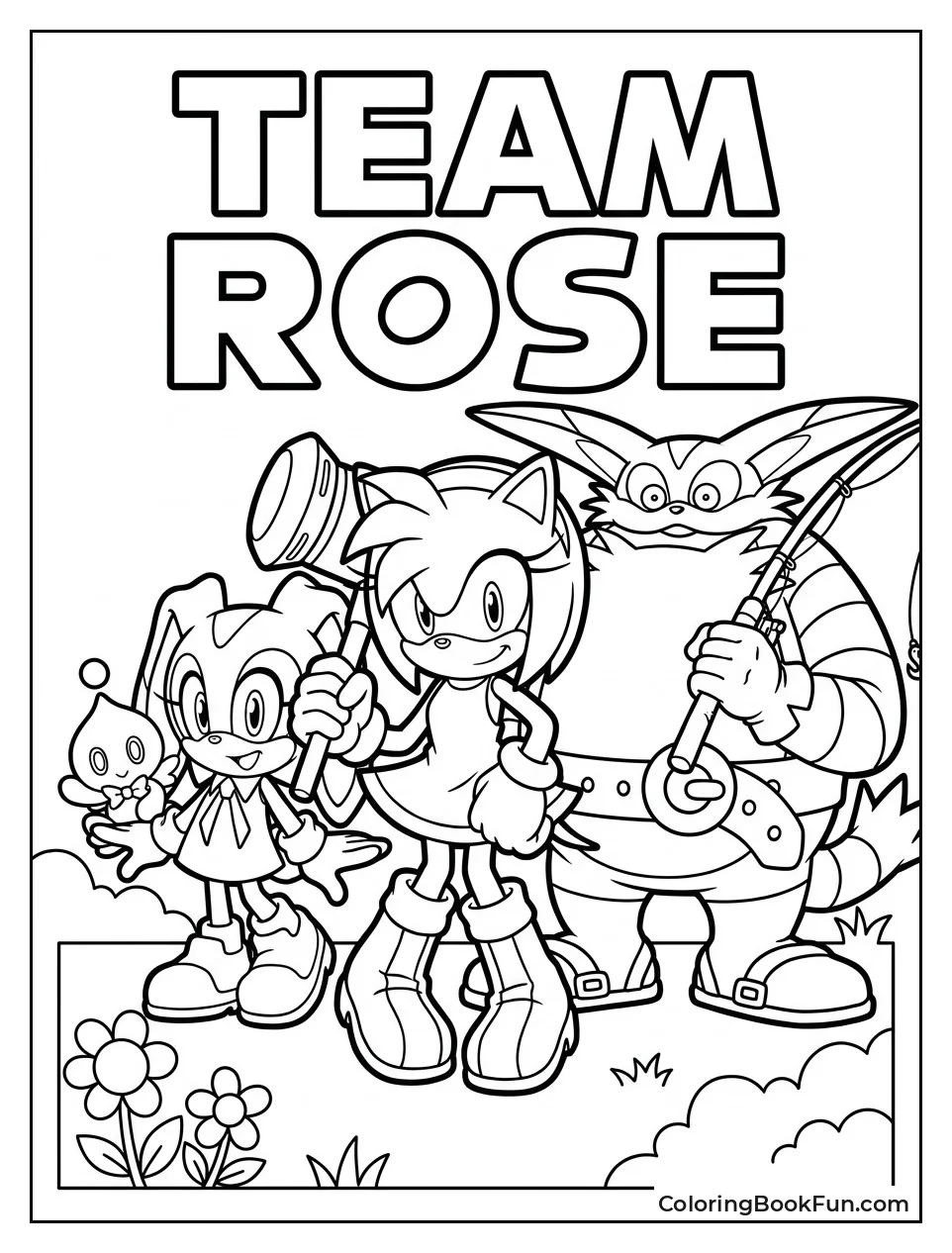 Team Rose Standing Together