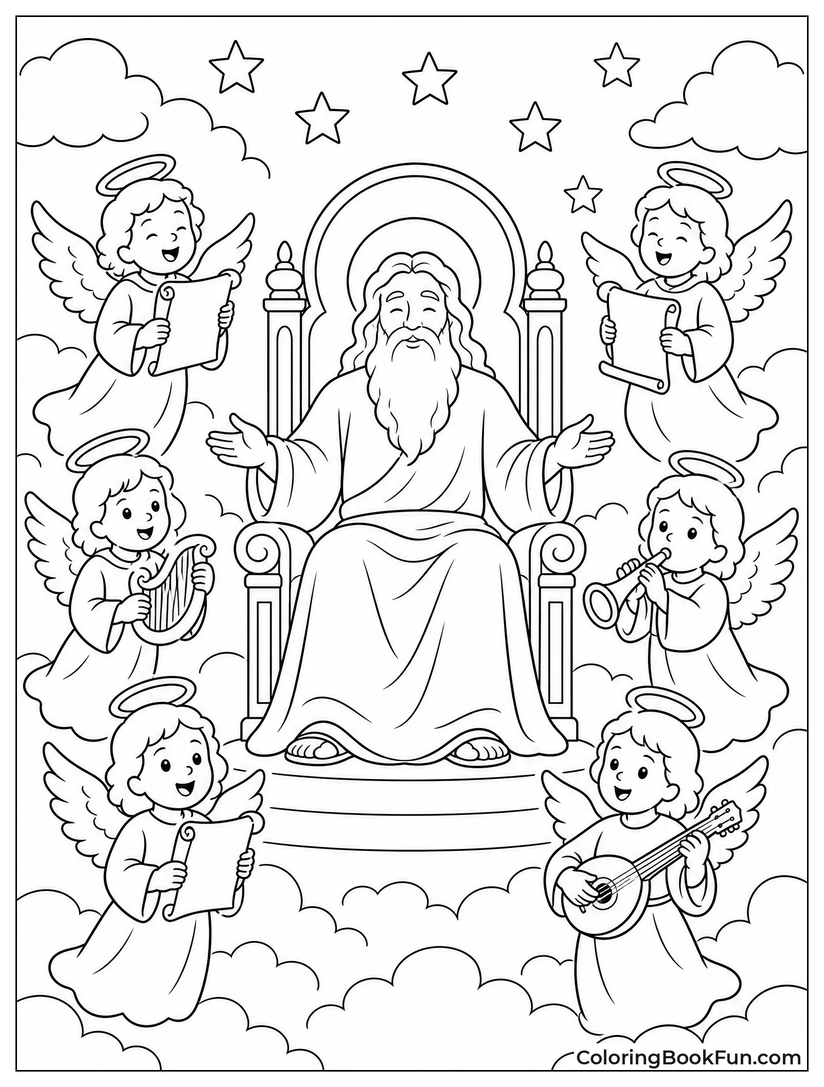 Angels Singing Around God's Throne