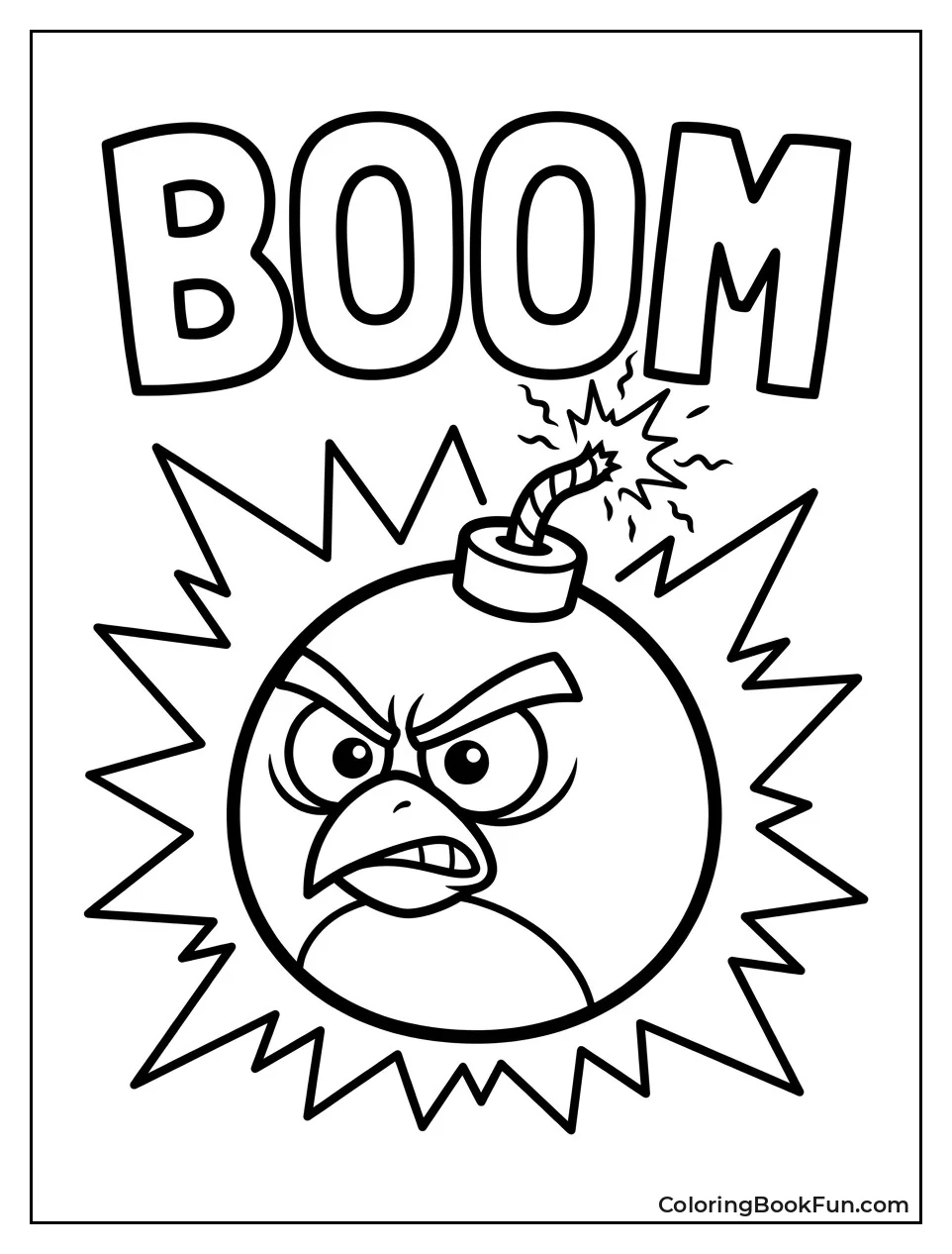Bomb Bird Shows Lit Fuse