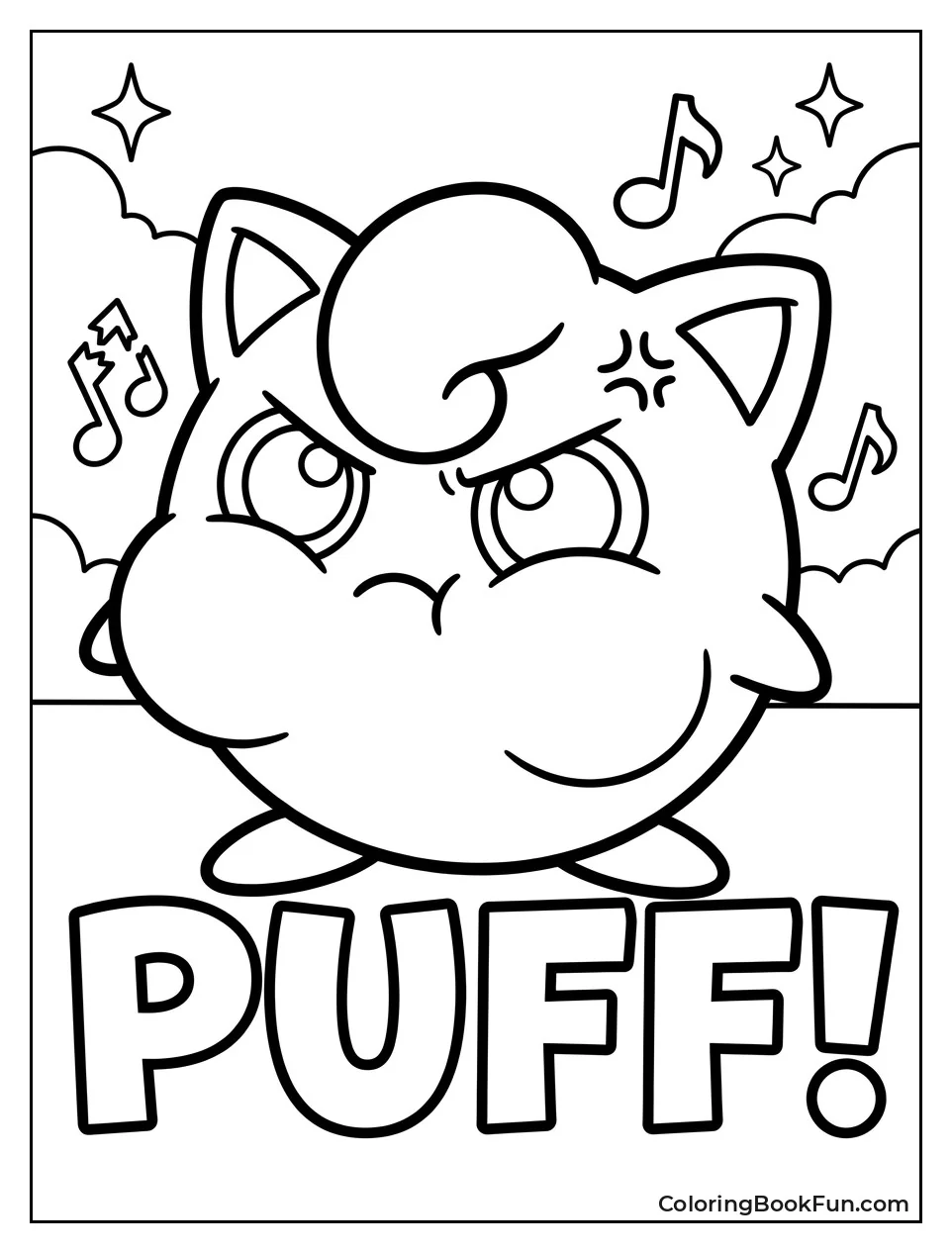 Jigglypuff Puffs Up with an Angry Face