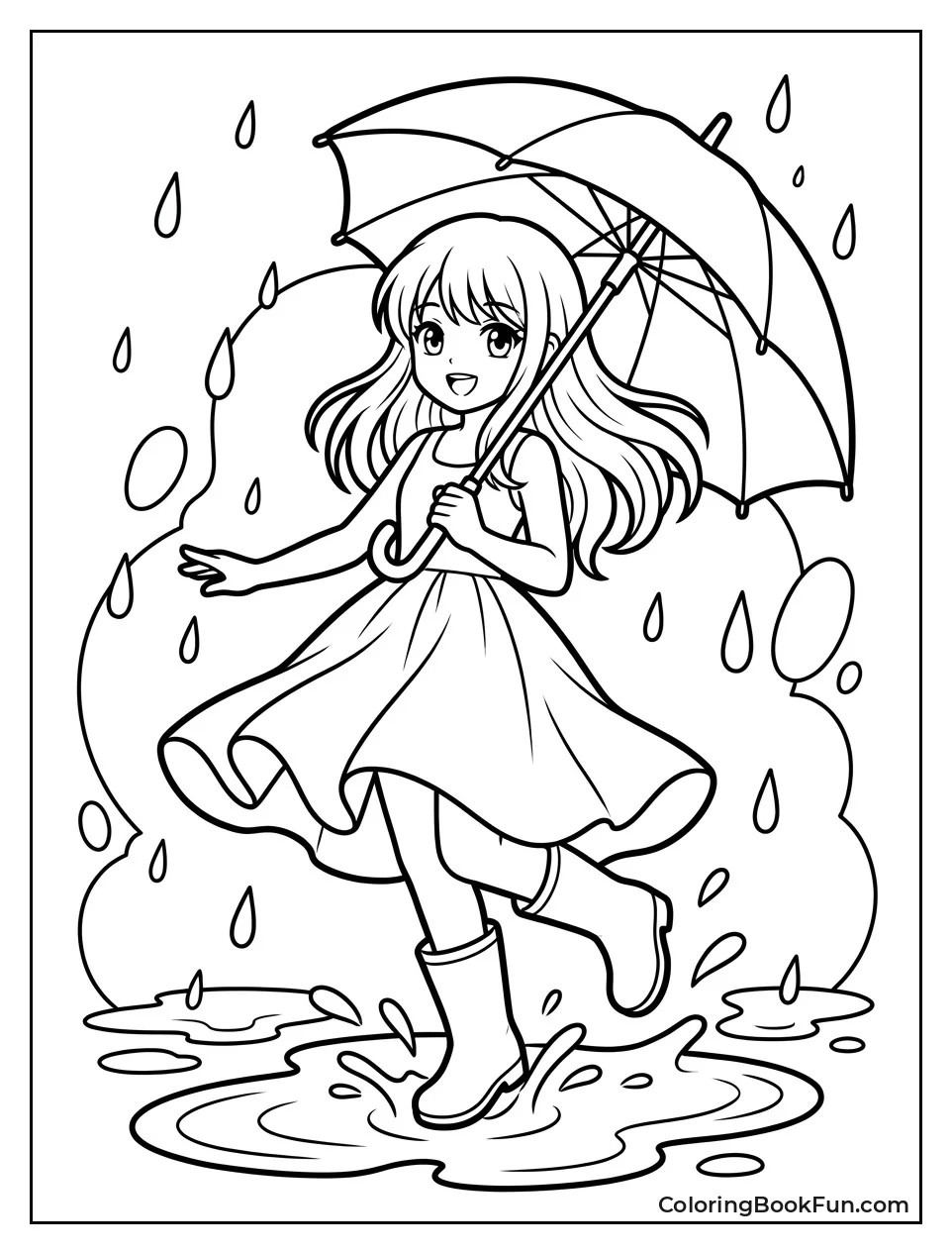 Girl Dancing in the Rain