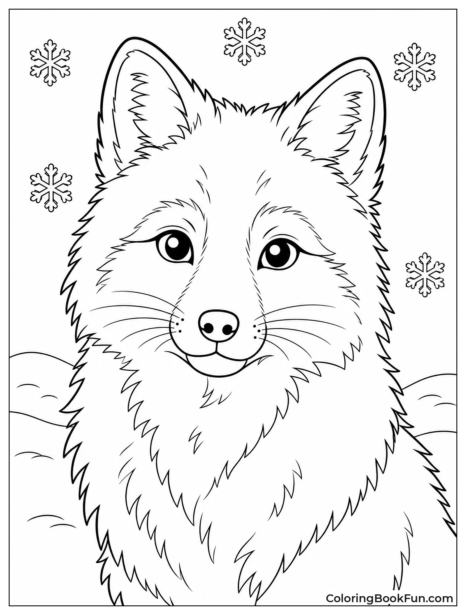 Fluffy Fox with Alert Ears
