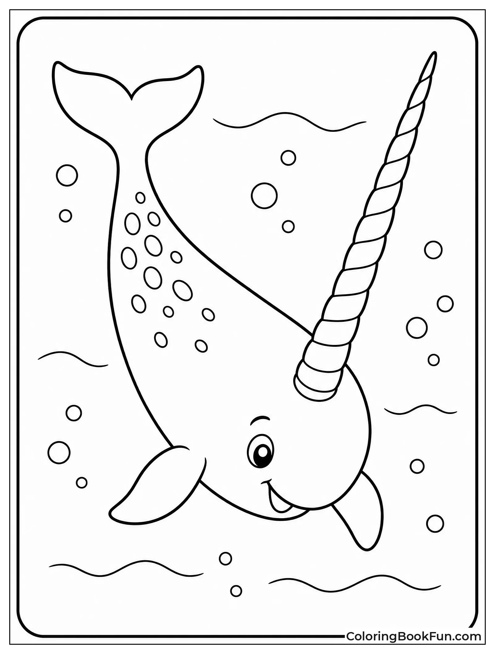 Narwhal Diving Deep with Tusk