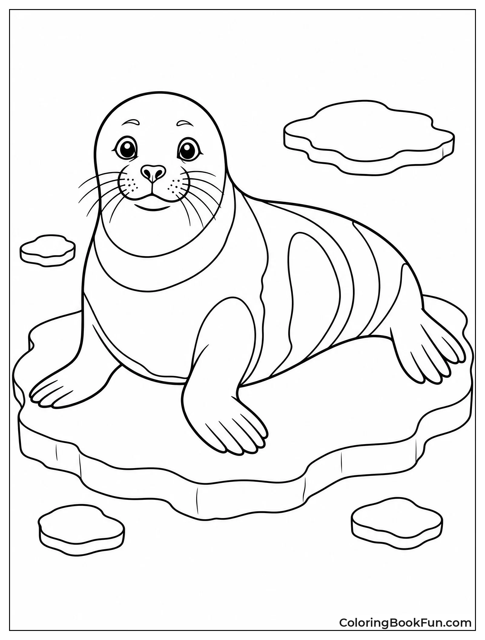 Seal with Black and White Marks
