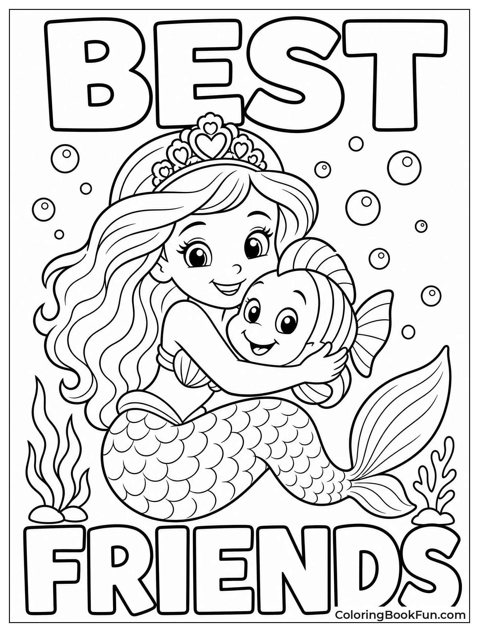Ariel Hugging Flounder