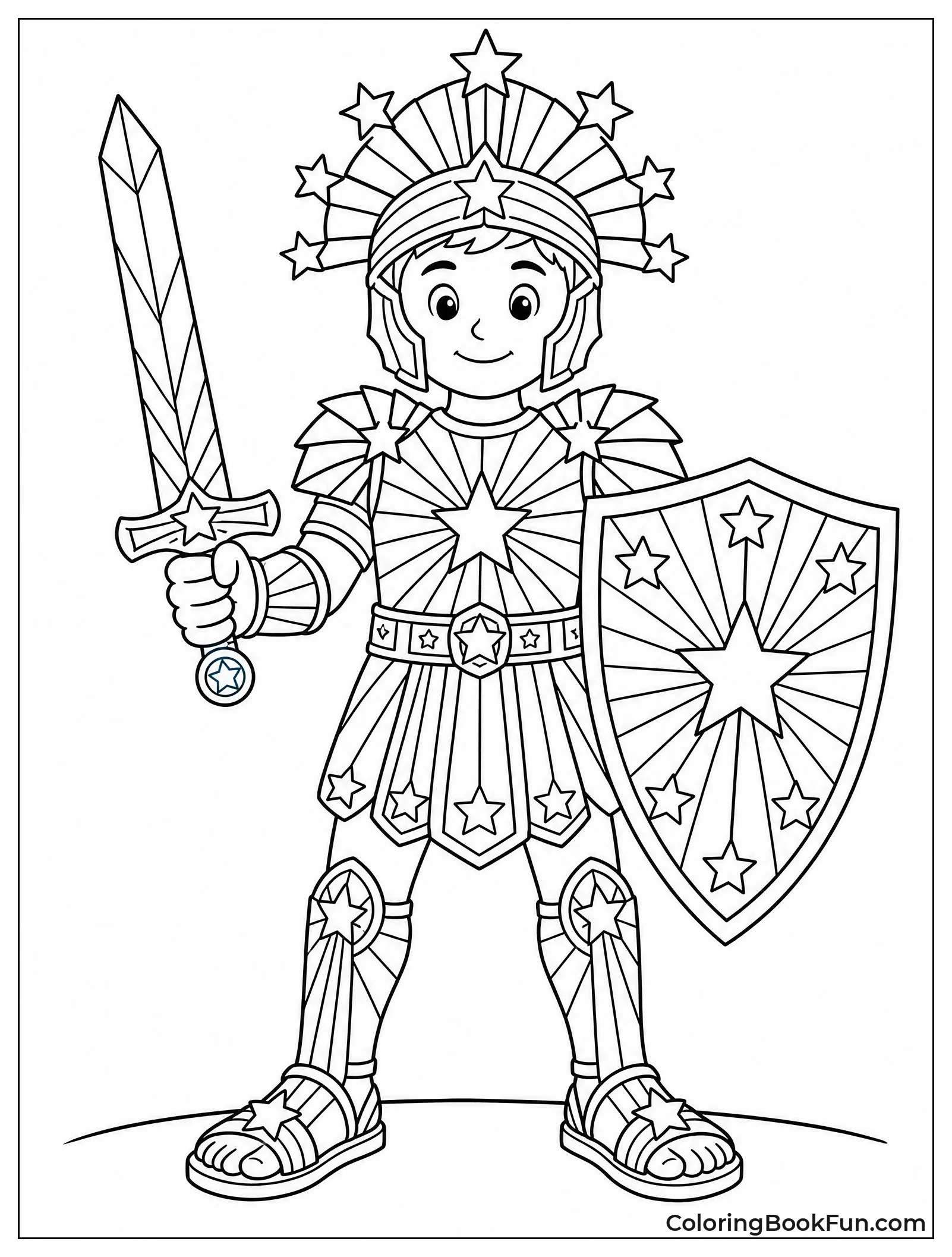 Silhouette in Armor of Light