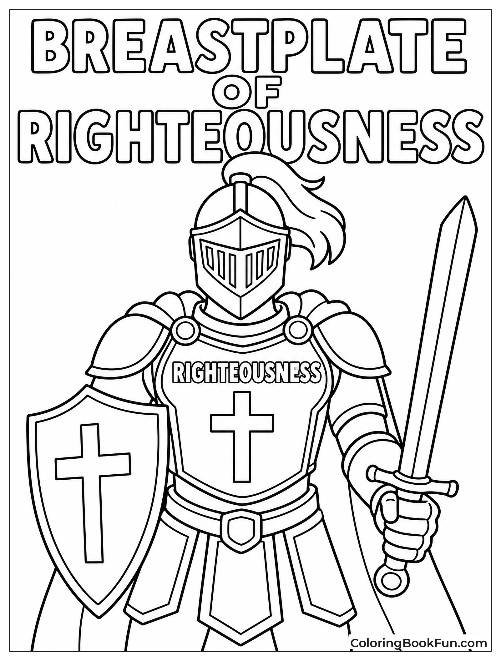 Knight Wearing Breastplate of Righteousness