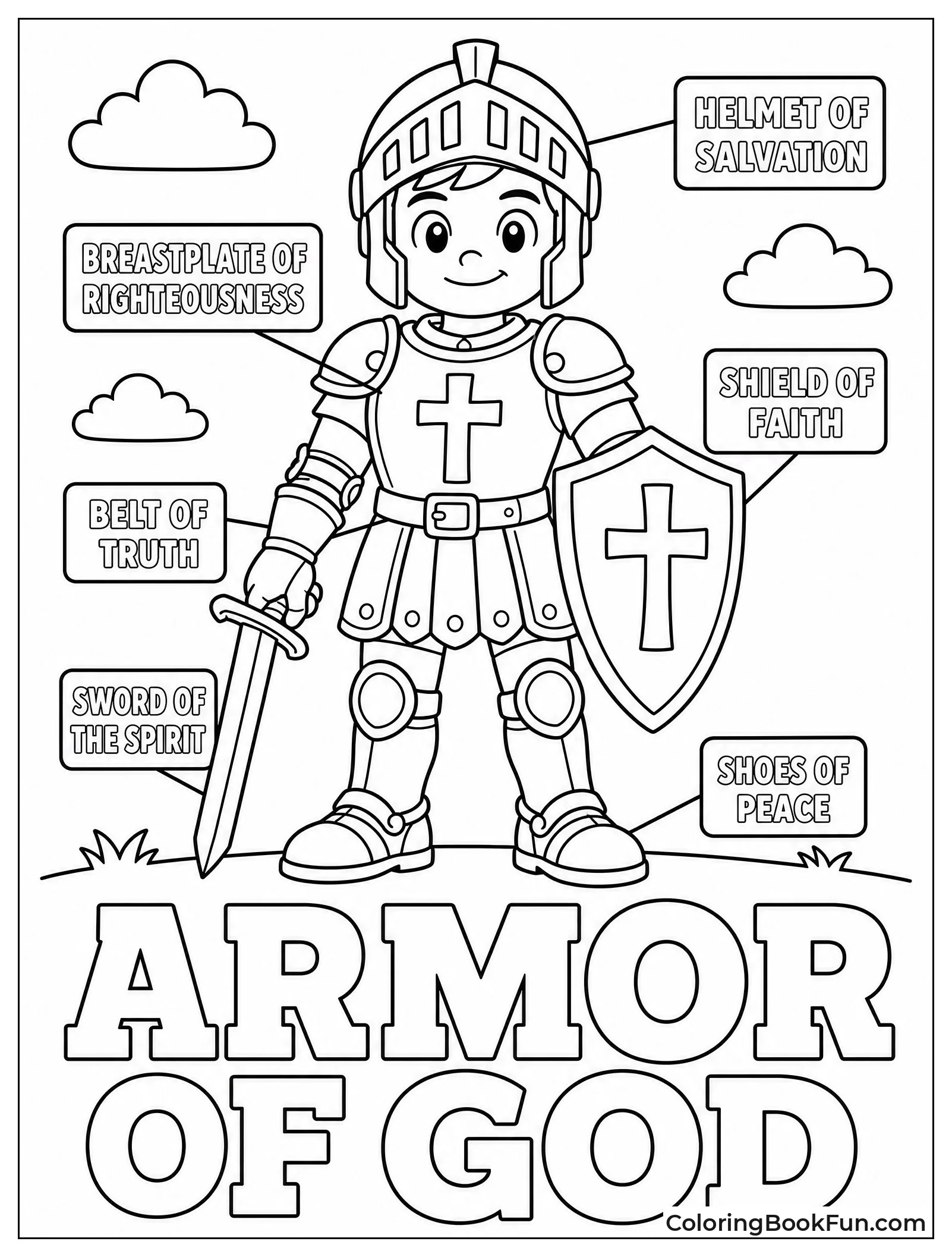 Young Knight Wearing Full Armor