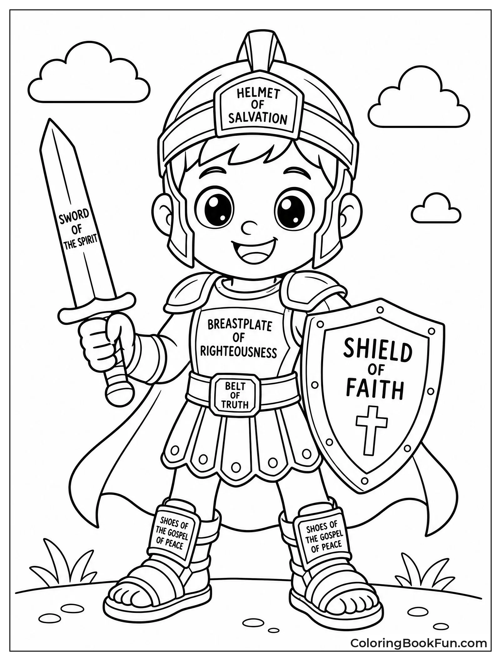 Cute Chibi Warrior in Armor