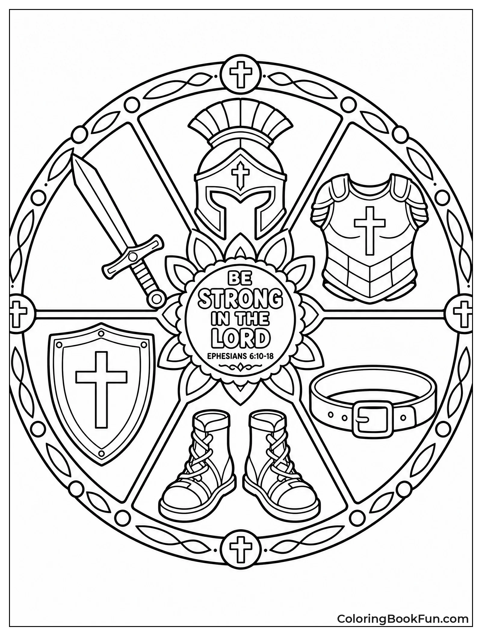 Mandala with Armor of God