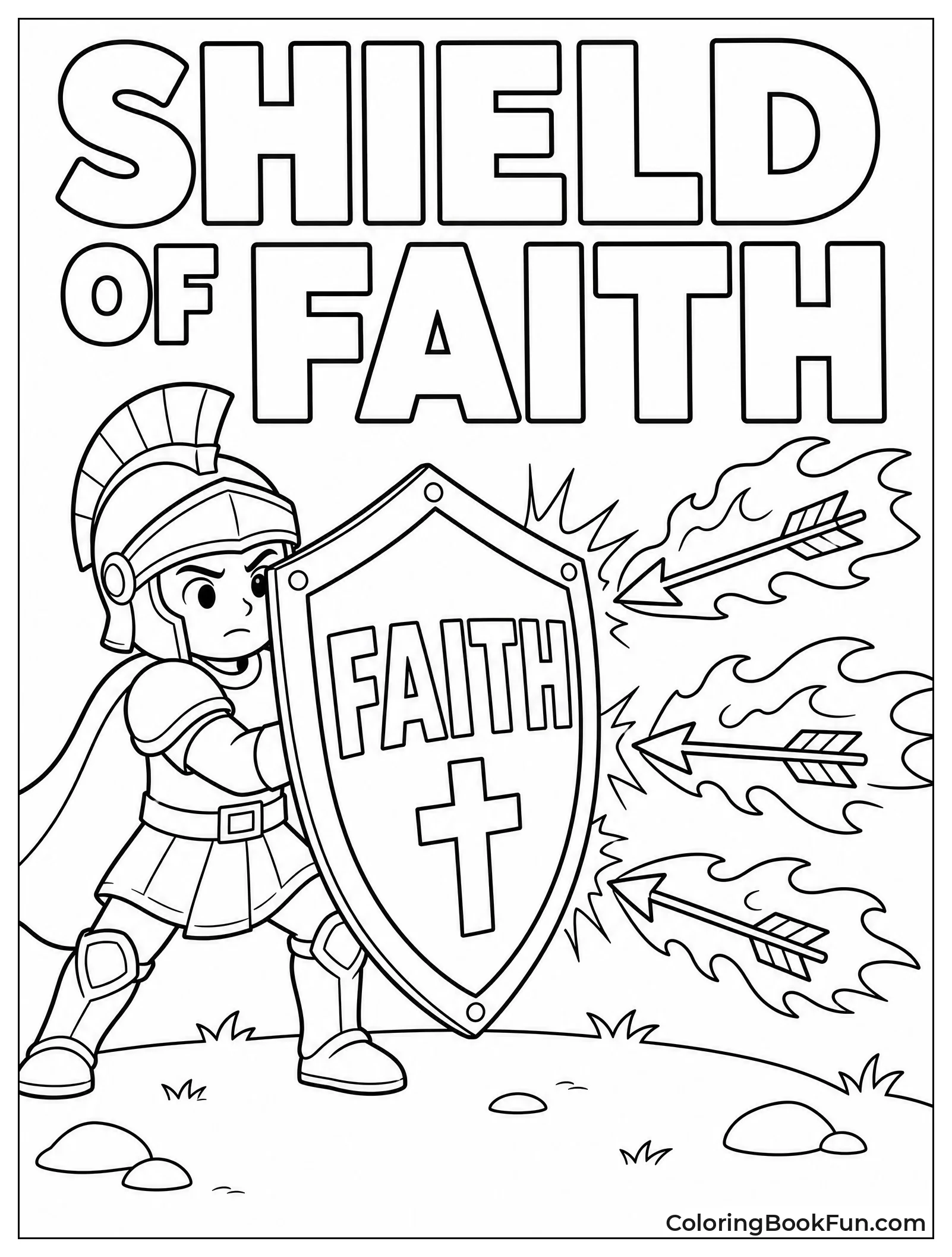 Shield of Faith Blocking Arrows