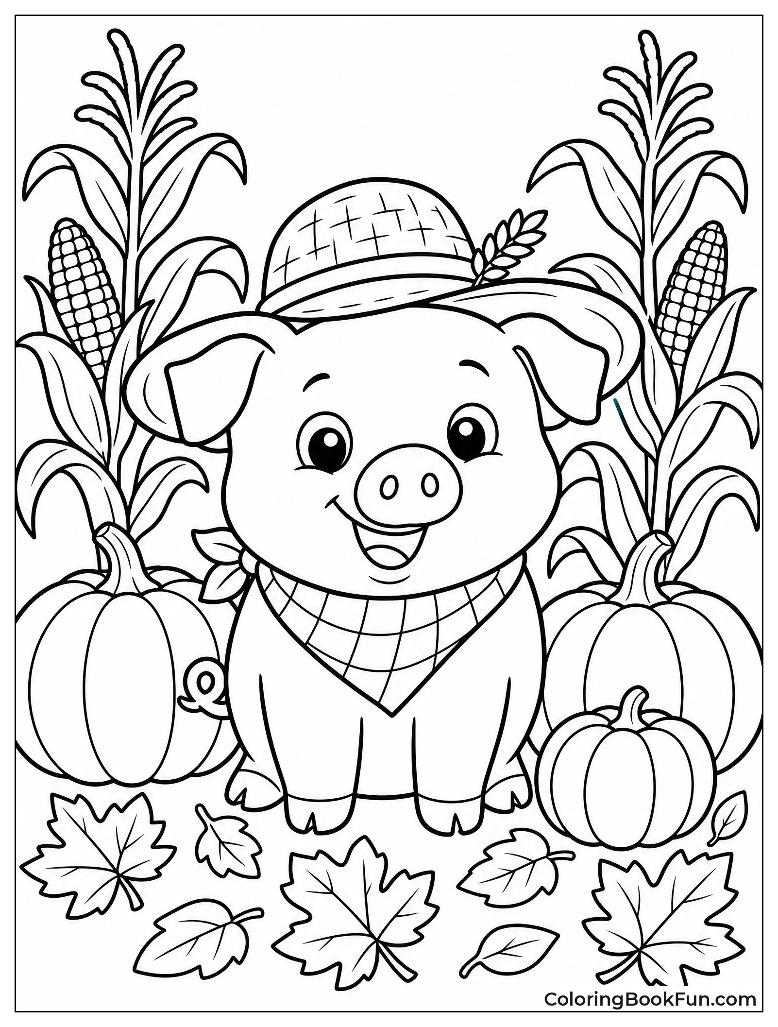 Piggy in Autumn Harvest