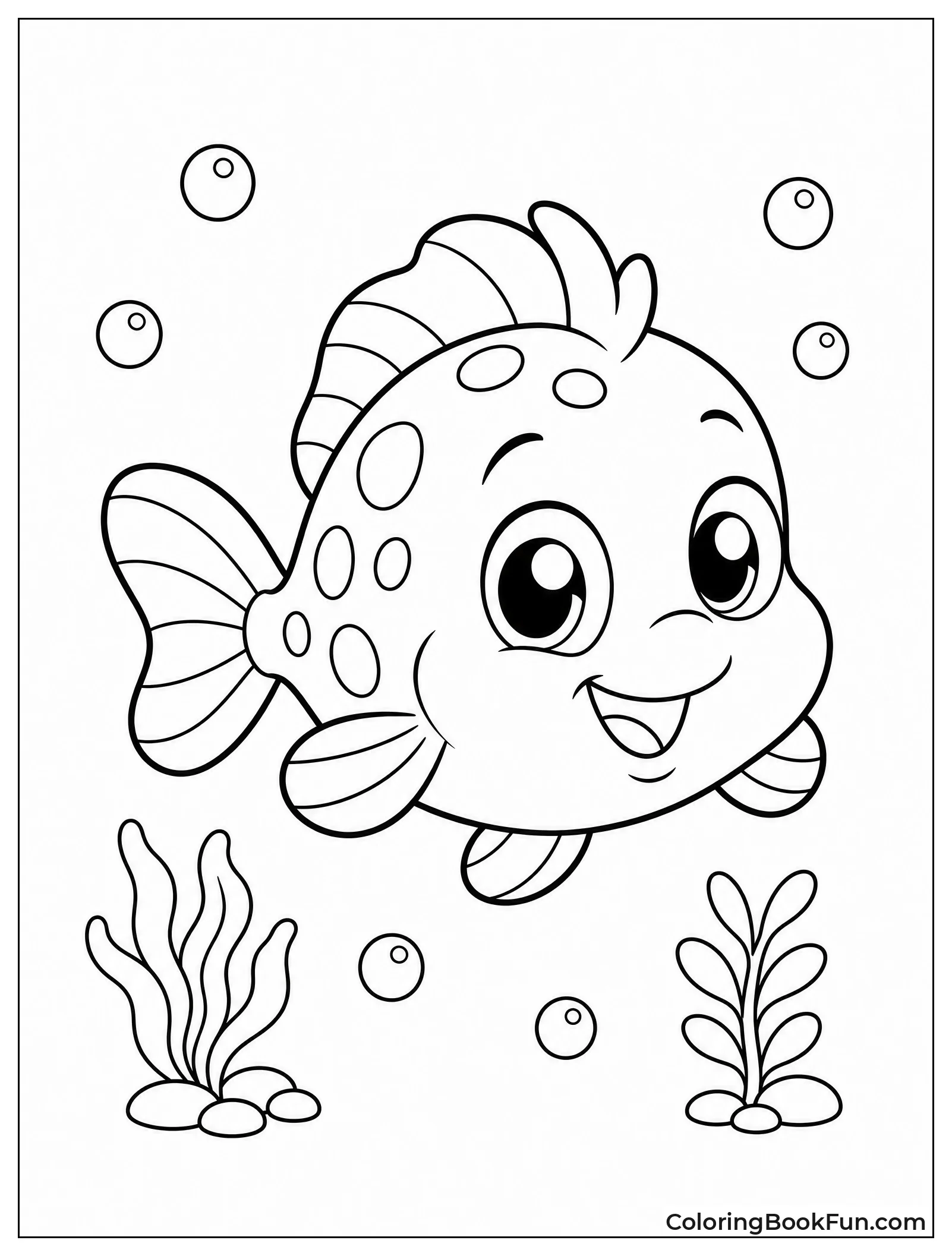 Baby Flounder as Guppy
