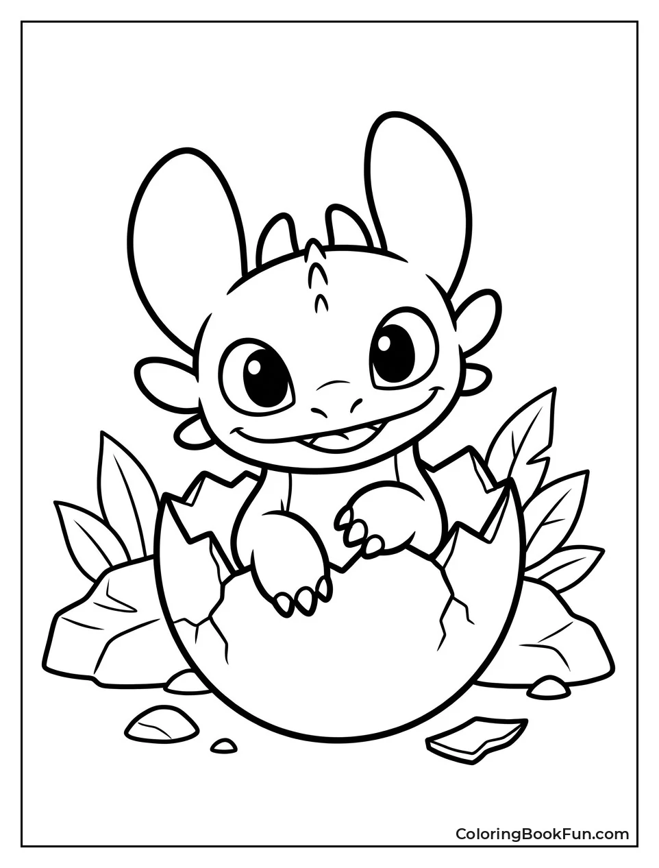 Adorable Baby Toothless as Hatchling
