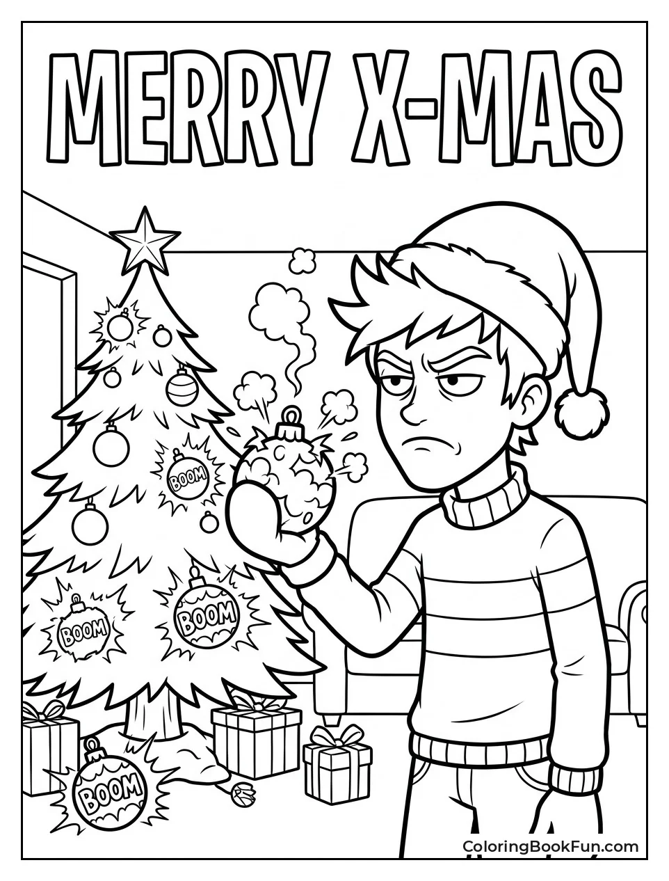 Bakugo Decorating with Exploding Ornaments