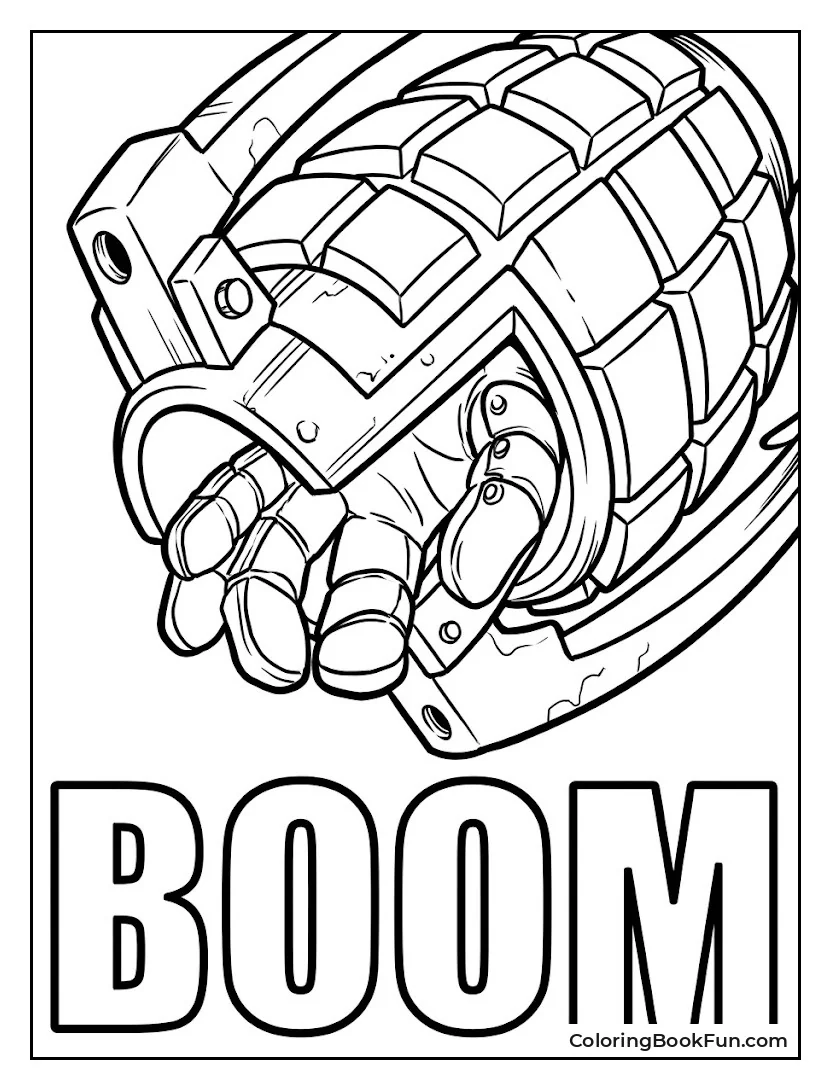Close Up of Grenade Gauntlets