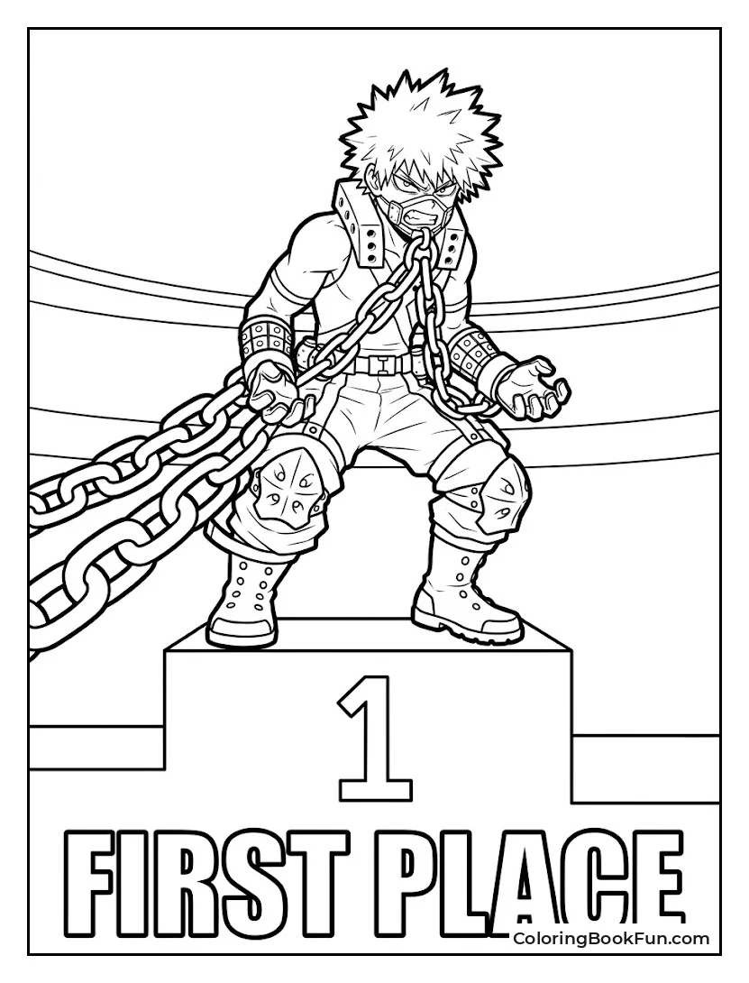 Bakugo Chained on the Podium