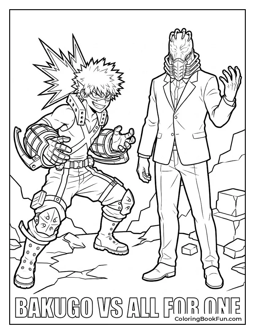 Bakugo Facing All For One