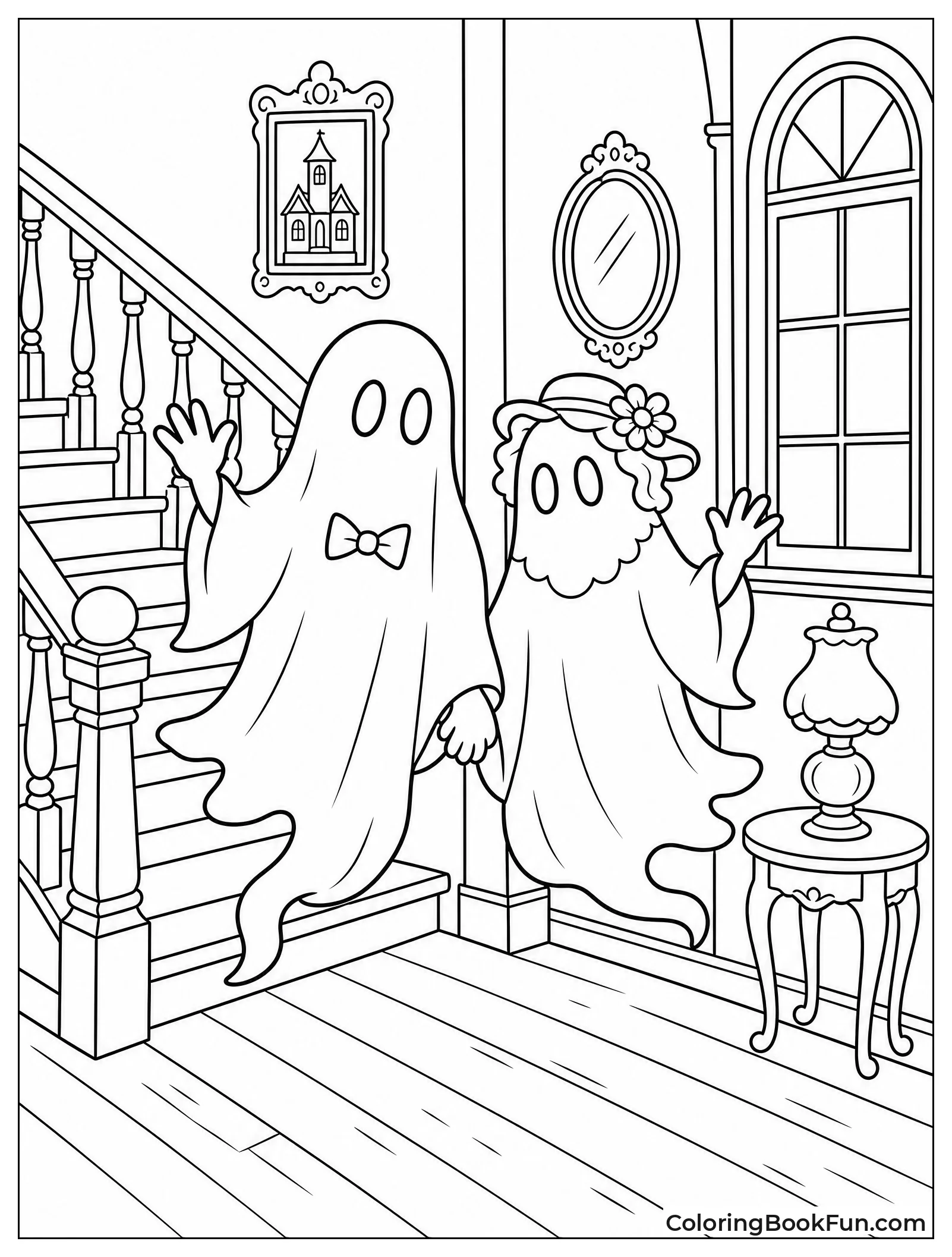 Ghostly Maitlands Floating in House
