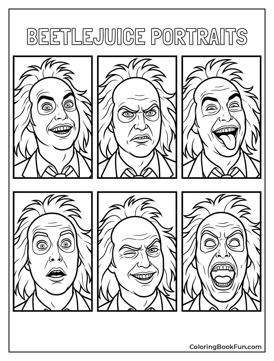 Beetlejuice Making Funny Faces