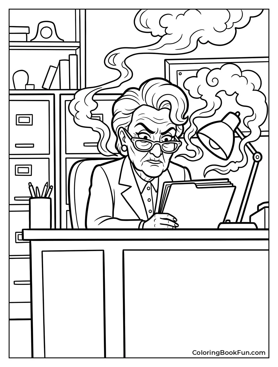Juno Reading a Smoky File