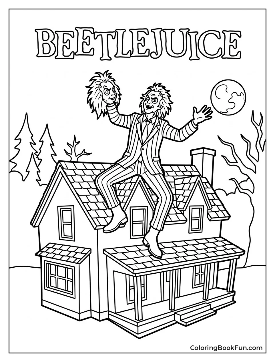 Beetlejuice Sitting on the Roof