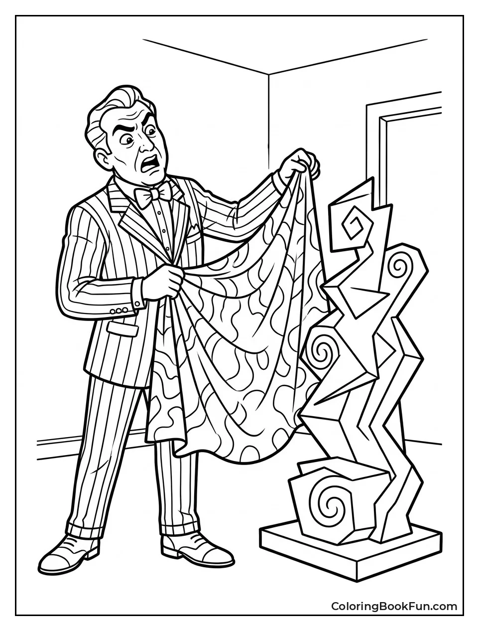 Otho Holding Dramatic Fabric Swatch