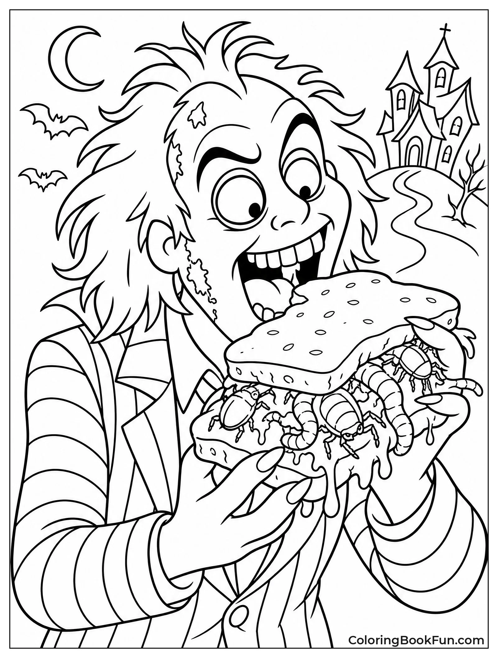 Beetlejuice Eating Gross Snacks