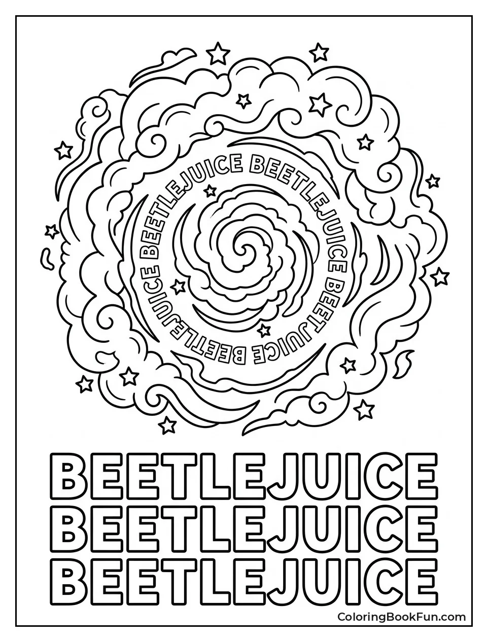 Swirling Smoke with the Name