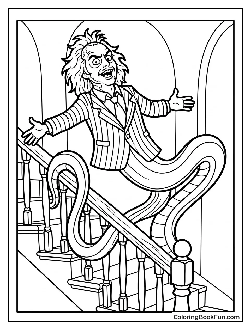 Beetlejuice Turning into Striped Snake