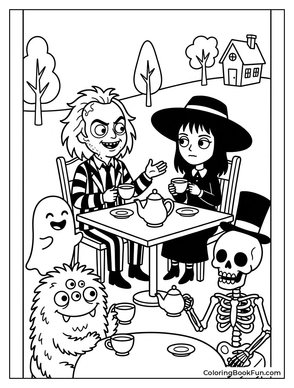Spooky Tea Party with Friends