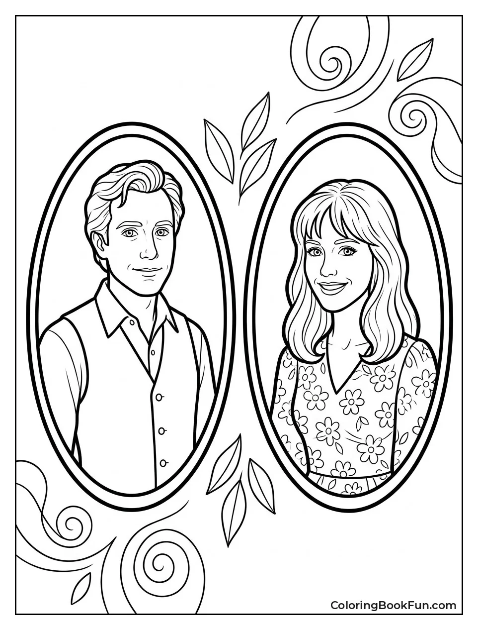 Adam and Barbara Oval Portraits