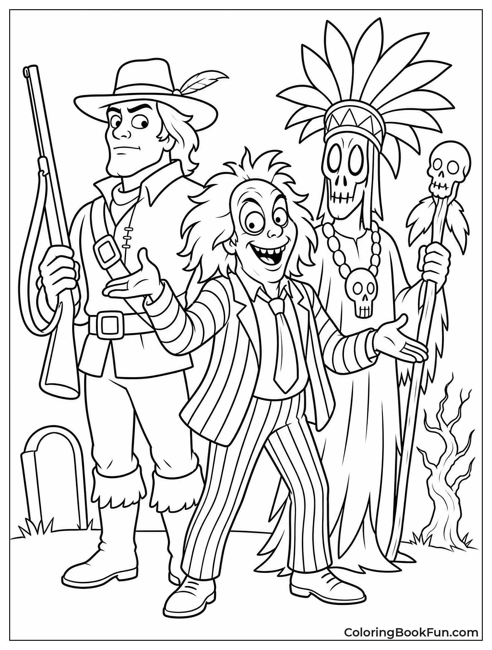 Witch Doctor Group Standing Together