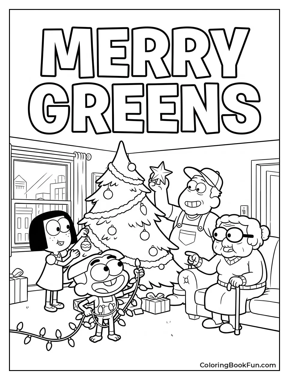 Greens Decorating for Christmas