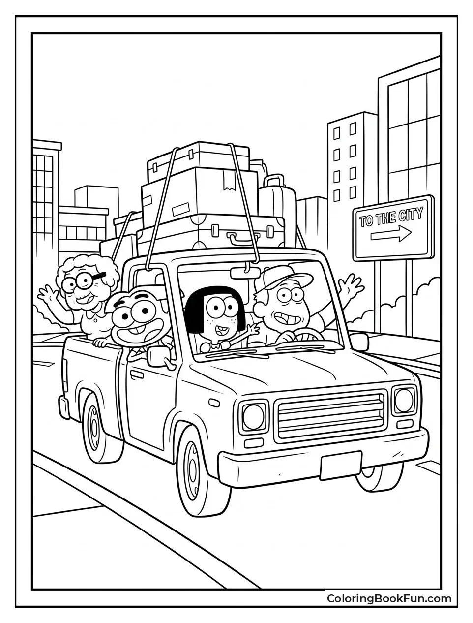Family on Road Trip Adventure