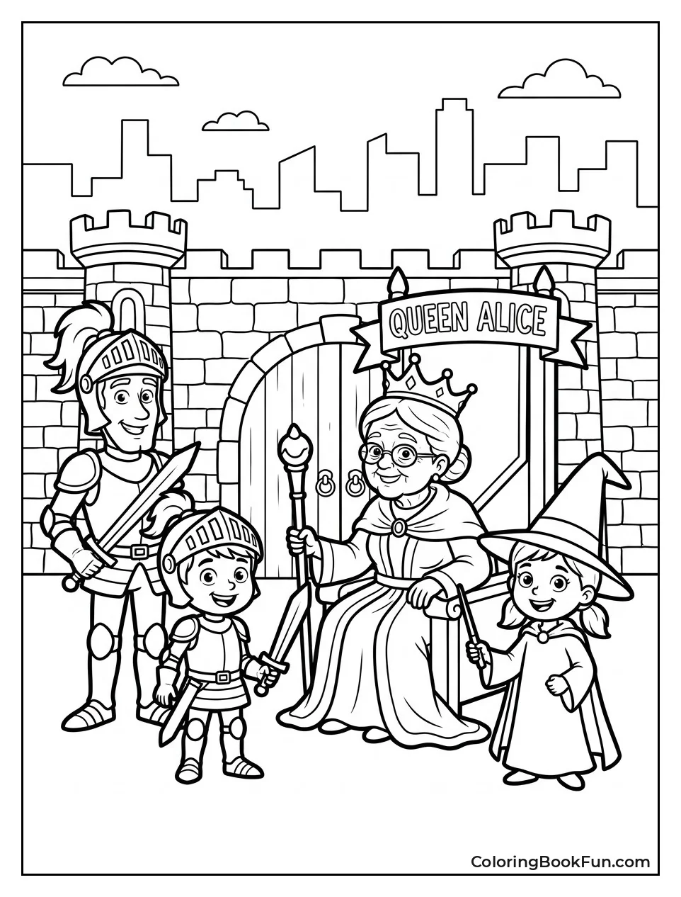 Family on Medieval Quest