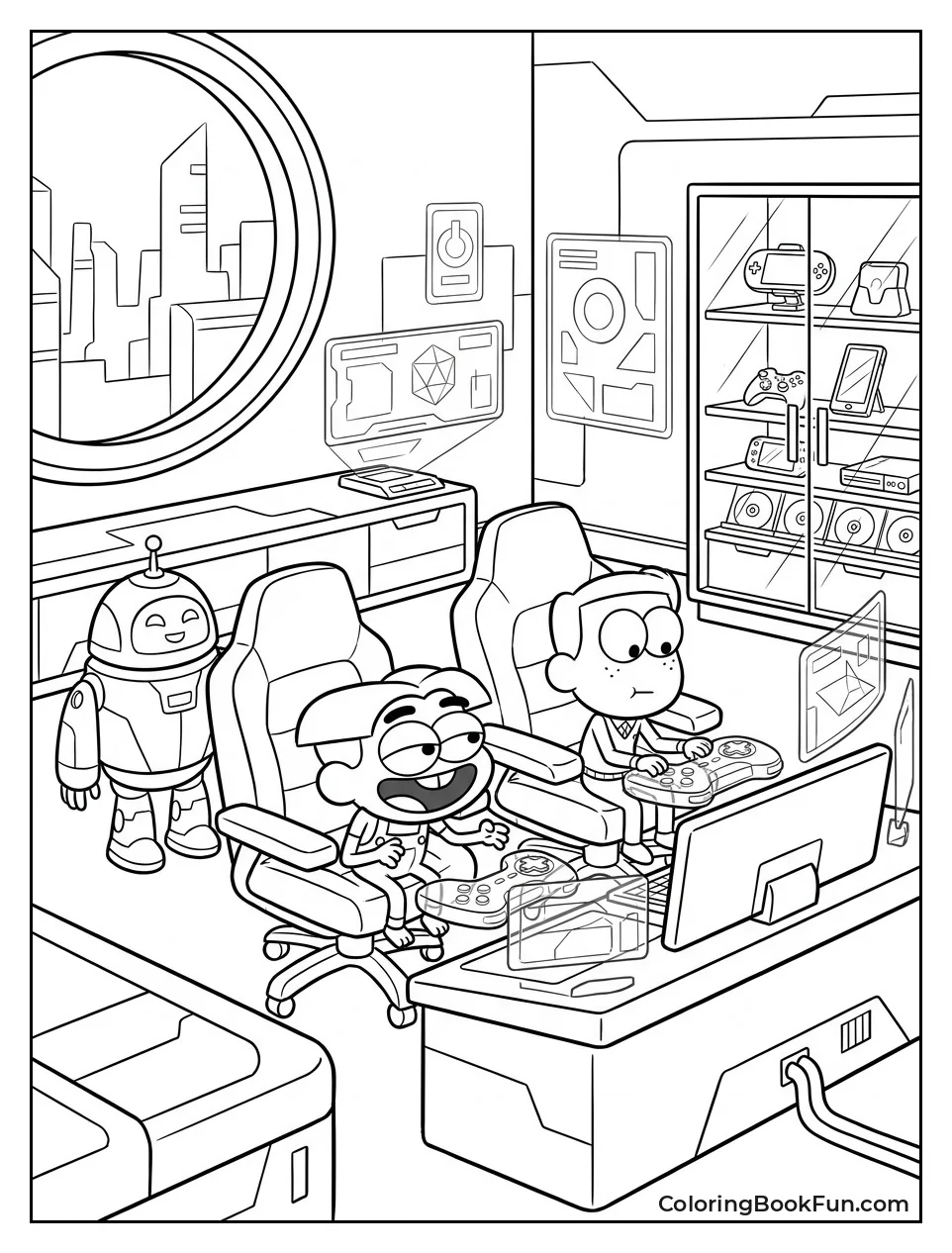 Friends Playing Video Games