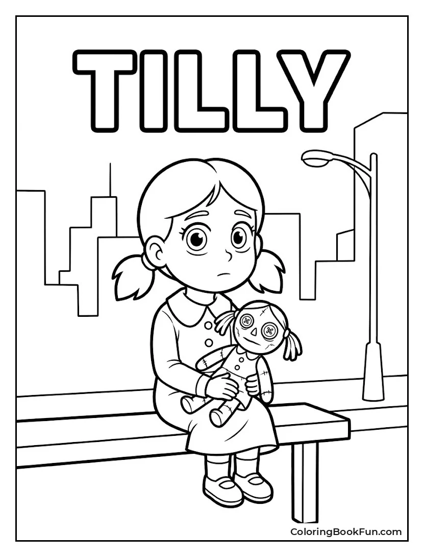 Tilly Holding Her Doll Saxon